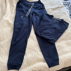 Fabletics Navy Scrub Set